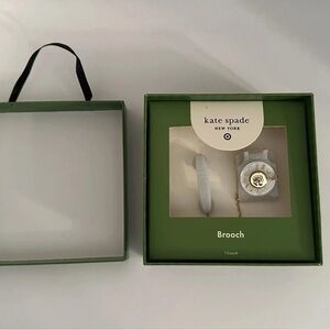 Kate Spade Phone Brooch- Light Blue